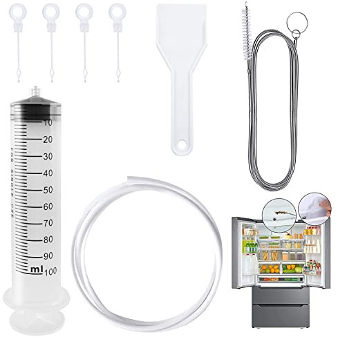8 Stück Kühlschrank Abflussloch,Reinigungswerkzeug Kit,abflussloch des kühlschranks,kühlschrank reinigung set,Kühlschrankentleerungs,Lochentferner Reinigungswerkzeug für Kühlschrank