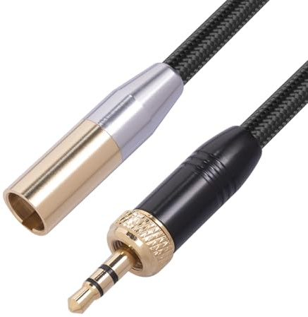 3.5Mm To 3 Pin Mini XLR Connector Cable Adapter, Noiseless Stereo Adapter Cord for Camera Equipment