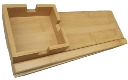Bvdfgk Bandeja Portavasos De Bambú - Bandeja De Reposabrazos De Bambú para Sofá, Mesa De Reposabrazos De Sofá Extraíble, Mesa De Sillón con Cojín Plegable Flexible para Bebidas, Café Y Té