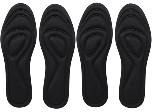 MtnLaur Memory Foam-inläggssulor 2 par, innersulor, mjukt fotskydd med molnkänsla, komfortskoinnersula (35-39)