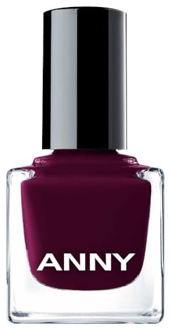 ANNY Nail Polish – Hochwertiger Farb-Nagellack mit langanhaltendem Glanz, splitterresistent und schnelltrocknend, Farbe: Dark Night - 15 ml
