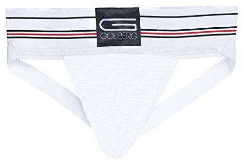 GOLBERG G Mens Jockstrap Underwear - White - Size X-Large (42-50 Inch) - Athletic Supporter
