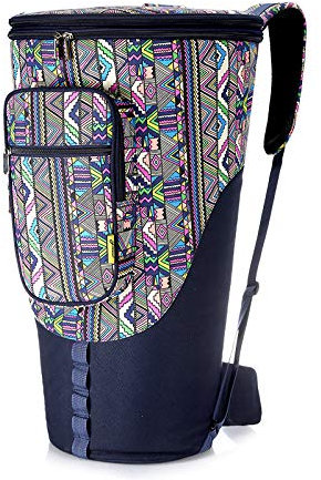 HOMDREAM Djembe Bag Ethnic Style Afrikanische Drum Bag Für 8/12 / 13inch Zip Pocket Tragegriff Schultergurte,12inch