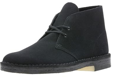 Clarks Originals Men's Desert Boot, Black Suede, 8.5 Medium US