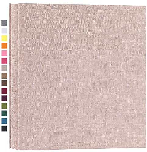 potricher Photo Album for 4x6 600 Photos Linen Cover Extra Large Capacity Picture Book for Family Wedding Anniversary and Baby (Beige)