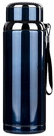 1 bouteille en plastique écologique avec bouteille d'eau pour le sport Bleu foncé