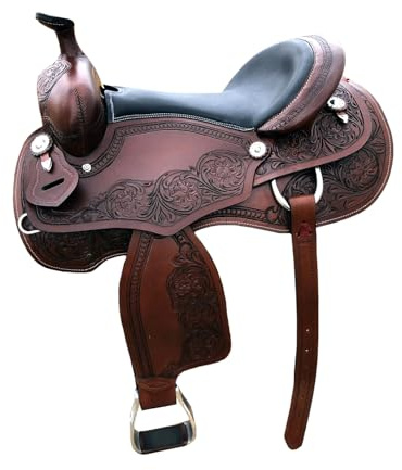 Deep Seat ME-WLS-101 - Sella per cavalli da corsa Western Barrel Racing, 27,9 cm