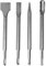 YOSIGHT 4-teiliges SDS-Plus Drehhammer-Meißelset - 1 Spitzmeißel & 1 Flachmeißel 20mm & 1 Flachmeißel 40mm & 1 Flächenmeißel 21mm - Hartmetall-Bohrersatz für Beton Ziegel Mauerwerk, mit Aufbewahrungsk
