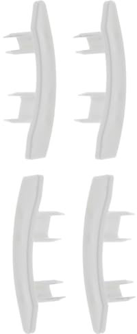 cyclingcolors 4x Abdeckkappen Fensterladen PVC Rollladenlamelle abdeckung rolladen Profil lamellen stopfen Rollladenführung kunststoff, Weiß für 55 x 14mm