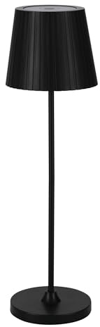 EGLO LED-bordslampa Cabozo, utomhuslampa touchdimbar | sladdlös bordslampa med USB-port, plast i svart, varmvit, IP44