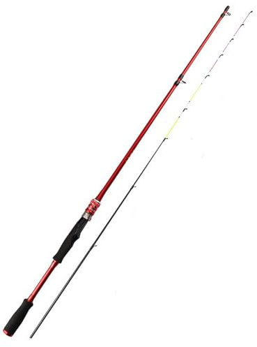 JUCHRZEY Spinnrute aus Kohlefaser, Baitcasting-Rute, Karpfen-Angelrute for Barsch-Hecht-Karpfenangeln