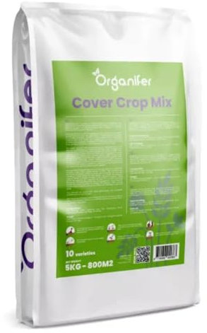 Organifer Gründüngermischung – 10 Sorten, Vielfältige Deckfrüchte, Bodengesundheit, Bodenanreicherung, Stickstoffbindende Pflanzen, Gründüngung, Deckfruchtsaaten, Nachhaltige Landwirtschaft (5 kg)