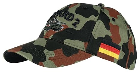 Epic Militaria Gorra de béisbol con diseño de leopardo del ejército alemán de la Segunda Guerra Mundial, multicolor, multicolor, Talla única