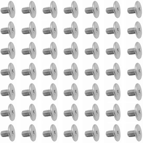 50pcs NVMe M.2 SSD Mounting Screws,Stainless Flat Phillips Head HDD M2 x 3mm Screw for Computer PC Laptop Case WLAN Card Cooling Fan I/O Board,M2*3mm Silver