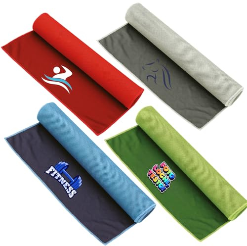 D&Vlab ASCIUGAMANO TELO IN MICROFIBRA BICOLORE 60X80 CM PER Fitness Palestra Sport Vari Colori Personalizzata con Logo Scritte Immagine Nome - Asciugatura Rapida, Leggero, Assorbente