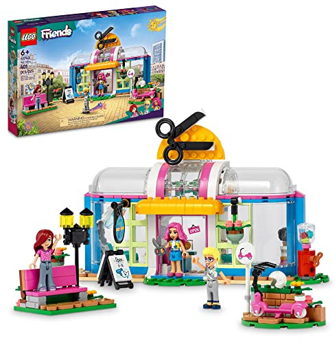LEGO Friends Toy Hair Salon Building Toy - Hairdressing Set with Paisley & Olly Mini-Dolls, Creative Pretend Play Spa with Accessories, Fun for Boys, Girls and Kids Ages 6+, 41743