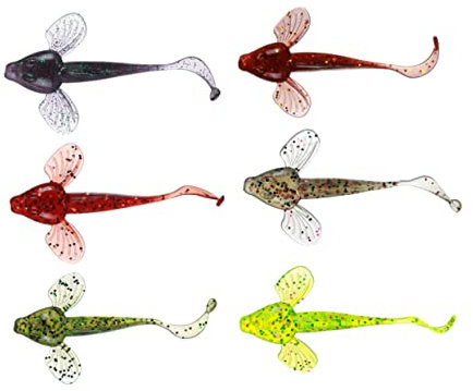 VANZACK 6st Bionische Angelköder Angeln Mit Ködern Im Oberwasser Angelköder Crankbaits Köder Rasseln Tauchwobbler Kunstköder Angelausrüstung Lebensechte Angelköder Werkzeug Künstlich