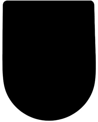 AQUALONA® Premium Thermoplastic Toilet Seat Soft Close Hardwearing Seat with Two Button Hinge Release D Shaped Easy to Clean Simple Installation Top and Bottom Fittings (Black - D Shape)