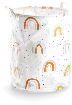 Zeller 14486 Wäschesammler Rainbow, Canvas, ca. Ø 38 x 48 cm