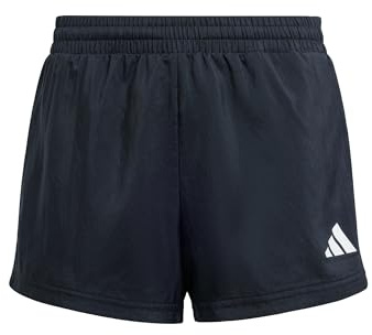 adidas Fille Train Essentials 3-Stripes Shorts, Black/White, 11-12 Years