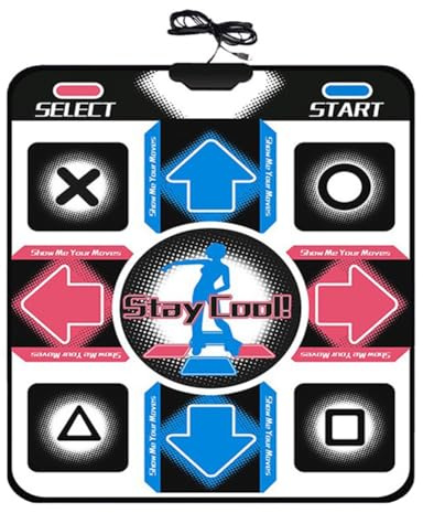 PPcdfre USB Wired Dance Mats 11Keys Dancing Game Step Pad HD Foot Print Dancer Blanket Dancer Blanket Equipment