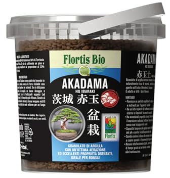 Kalapanta - Akadama HQ Ibaraki 1L Granulométrie 2-5 mm - Granulat volcanique Japonais de qualité Professionnelle pour bonsaïs Équilibre Parfait Entre l'eau, l'air, Les nutriments et Les minéraux.