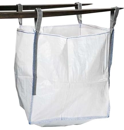 Pack of 5 FIBC Bulk Builders Bag Garden Waste Jumbo Bag With Lifting Loops Industrial Woven Material Dumpy 1 Tonne Sacks With Handles
