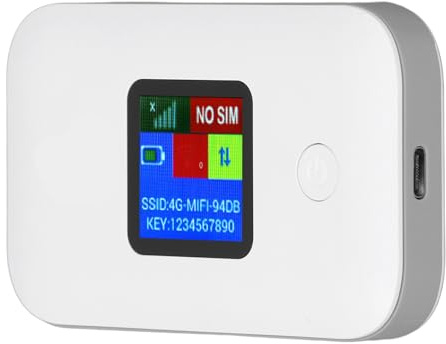 Haofy Router WiFi Móvil 4G Profesional Módem Inalámbrico 300Mbps para Acceso Rápido a Internet Conexión Cifrada Segura Admite 10 Usuarios