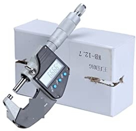 CFWWSAQ Micrometer, Digital Micrometer 0.001mm Metric/Inch Electronic Outside Micrometro Guage Carbide Tip LCD Caliper Measure Tools 0-100mm(25-50mm)
