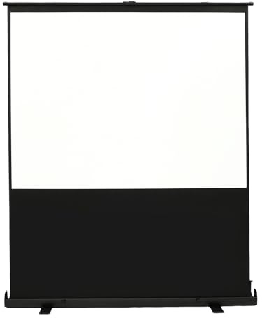 Projektorduk, 80 tum fristående golvuppdragbar duk, 4:3 matt vit duk för hemmabio, skolor, utbildningsinstitutioner, presentationer mötesrum 1,64 x 1,23 m