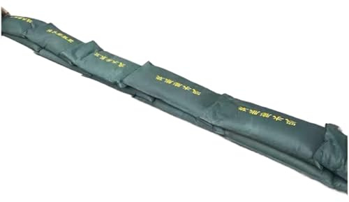 ENSDIEPLS Sacchi antiallagamento Senza Sabbia, Sacchi di Sabbia Senza Sabbia for Il Controllo delle inondazioni Verde Misure Multiple 10 pz(25x100cm)