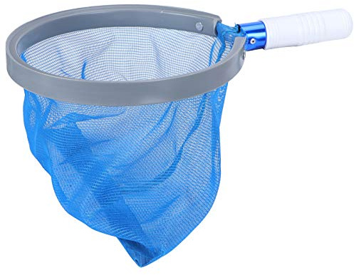 TYCIONG Poolskimmer, Kant Av Aluminiumlegering och Lövräfsnät Av Nylonnät för Poolbadbaddammar, med Böjd Kantdesign för Säker Rengöring