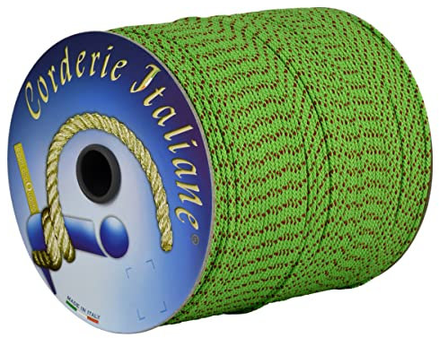 Corderie Italiane 006075196 Cordón para construcción Extra Verde Flu 1 mm – 50 m