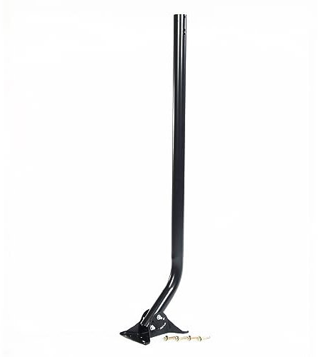 Antenner Direct ClearStream Universal Mast, 40 tum med hårdvara och svängbar bas – pulverlackerad stålstång och bas, enkel installation (svart)