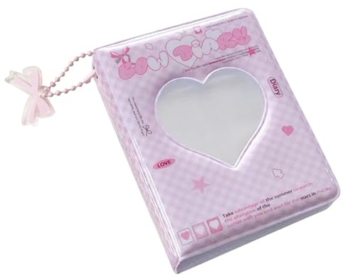 Photocard Binder, 40 Pockets Photo Card Storage Book A5 Photocard Collecting Book Photocard Holder Book Heart Hollow Photo Card Holder For Bank Cards, Stars Card