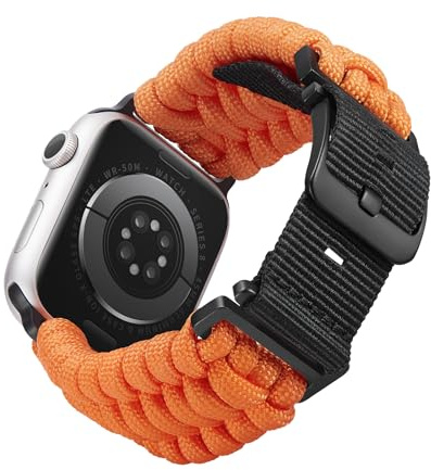 BINLUN Kompatibel med Apple Watch 49mm 46mm 45mm 44mm 42mm, Militärt Flätat Paracord Nylon Ersättnings Sport Armband Passar För iWatch Ultra3 Ultra2 Ultra SE3 Series 11/10/9/8/7/SE2/SE/6/5/4/3/2/1