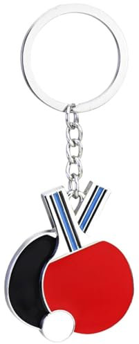 BNREOZA 1 Stück Tischtennis-Schlüsselanhänger, Sport-Schlüsselanhänger, Schlüsseltasche, für Freunde, Familie, Liebhaber, für Schlüssel, Rucksäcke