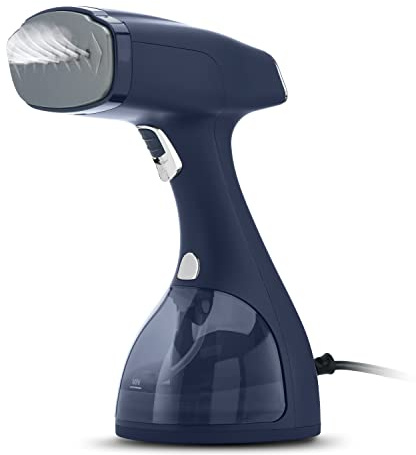 Electrolux Steamer for Clothes, LX15003 Portable Handheld Fabric and Garment Steamer Iron Press Wrinkle Remover with Lint Remover & Fabric Brush – Blue