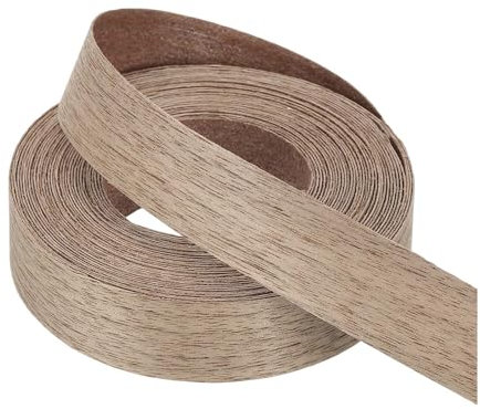 PATIKIL 22mm Black Walnut Edge Banding,7.6m Wood Veneer Tape Pre-glued Flexible Plywood Edge Banding with Hot Melt Adhesive for Furniture Restoration(25 ft)