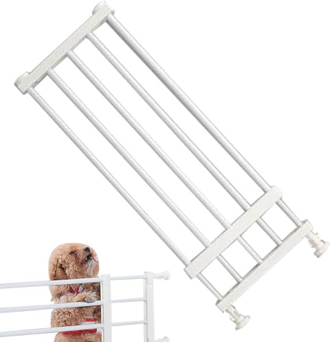 Hundpropp för trappor, infällbar hundgrind för trappor, förlängs till 80 cm, säkerhetsgrind i metall, inomhusstaket, isoleringsdörr för husdjur, säkerhetsstaket för hus, dörröppning, trappor