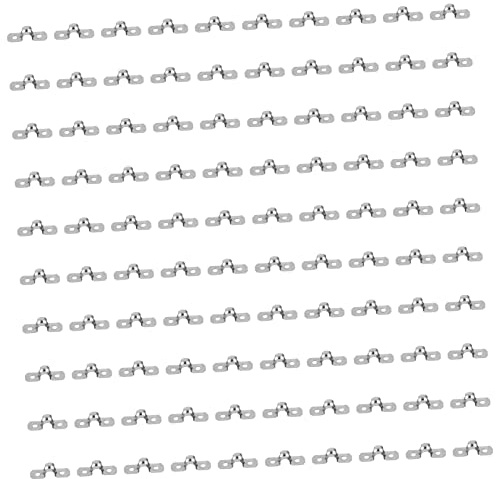 FIXOSHEE 100piezas Clip De Sillín De Acero Inoxidable Abrazadera De Correa Rígida Para Correas De Tubo y Anillo De Conexión De Acero Inoxidable Para Proyectos De Bricolaje y Reparaciones