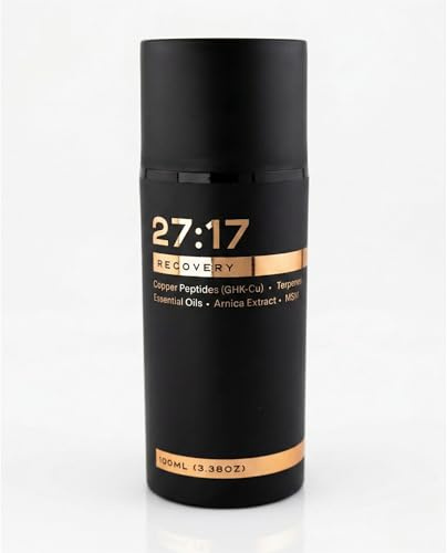 27:17 Recovery - Joint and Muscle Recovery Cream with Copper Peptide (GHK-Cu), Arnica and MSM - Fast-Absorbing Lotion for Post-Workout and Daily Recovery - Non-Greasy, Made in USA (3.38 fl oz / 100ml)