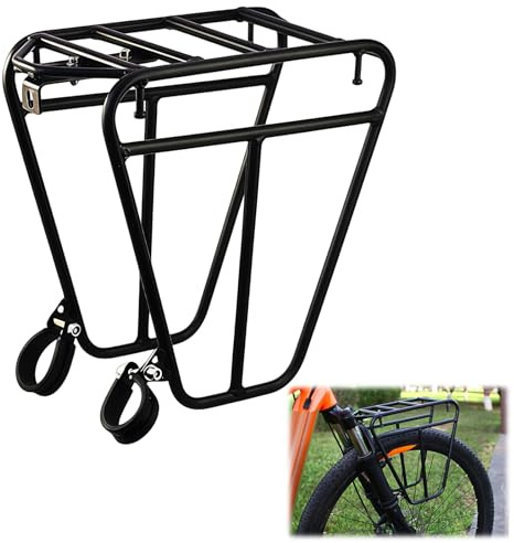 Porte-Bagages pour vélo, réglable, Acier, pour Tourisme et Charge | 25kg; installation facile; pour VTT.