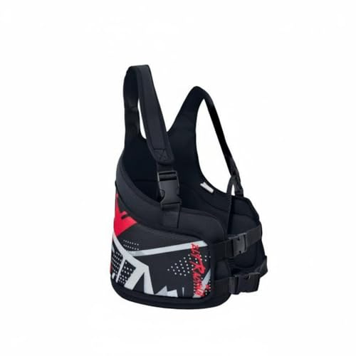 predolo Paracostole Kart Regolabile, Corpetto Protettivo ing Leggero, Corpetto Protettivo Go Kart per Conducenti, Paraschiena e Pettorina per Moto, Sci, Equitazione, Kickboxin, Rosso , Adulto