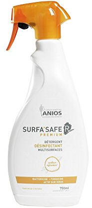 ADH Detergente desinfectante desinfectante Surfa'safe'R Premium de 3