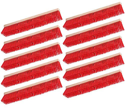 10 x scopa da strada con setole in plastica, lunghezza 600 mm