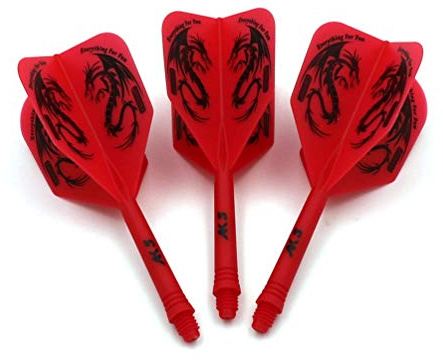 CUESOUL ROST Personalisierte integrierte Dartschäfte & Dart Flight, 3er-Set | Flexibel & langlebig fürs Training, integriertes Design, Klar und rein, Einzigartiges Muster, Exquisit, Farbenfroh, Geschenk
