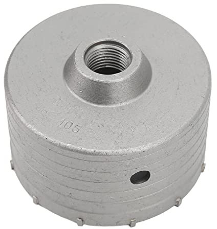 BestAlice Sierra de Corona para Concreto, Broca de Sierra de Corona de Carburo de 105 Mm, Broca para Agujero de Pared Cortador de Sierra de Corona para Piedra de Cemento, Broca de Núcleo con Punta Inc