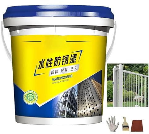 Ocilenya Water-Based Rust-Proof Paint Metal Paint, Anti Rust Paint for Metal,Water Based Metallic Paint for Rust,Suitable for Wood Surface Renovation,Water-Based All in One Paint Easy Apply