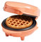 Bestron Mini-Waffeleisen für klassische Waffeln 10cm, kleiner Waffelmaker inkl. Antihaftbeschichtung, ideal für Kindergeburtstage, Ostern oder Weihnachten, Sweet Dreams Kollektion, Farbe: Orange